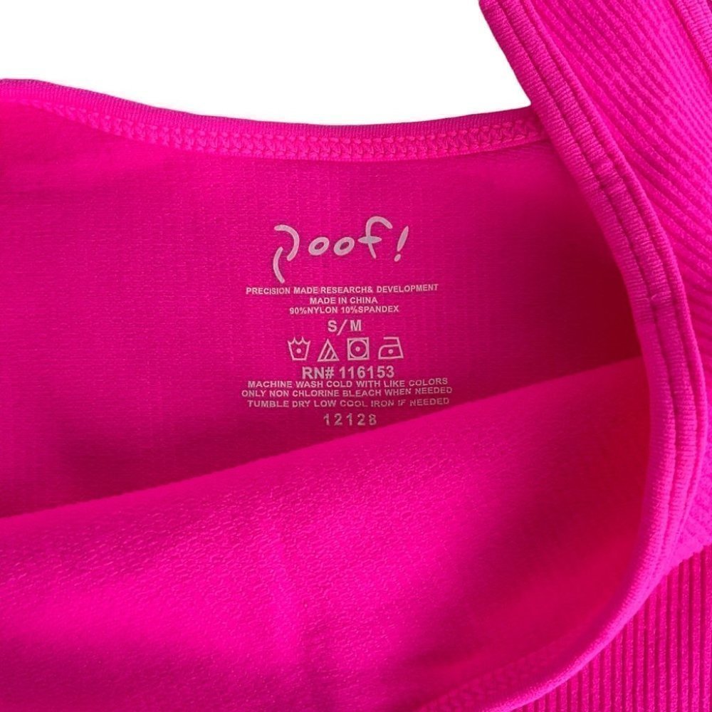 Hot Pink Stretchable Ribbed Tank Top - Picture 4 of 9